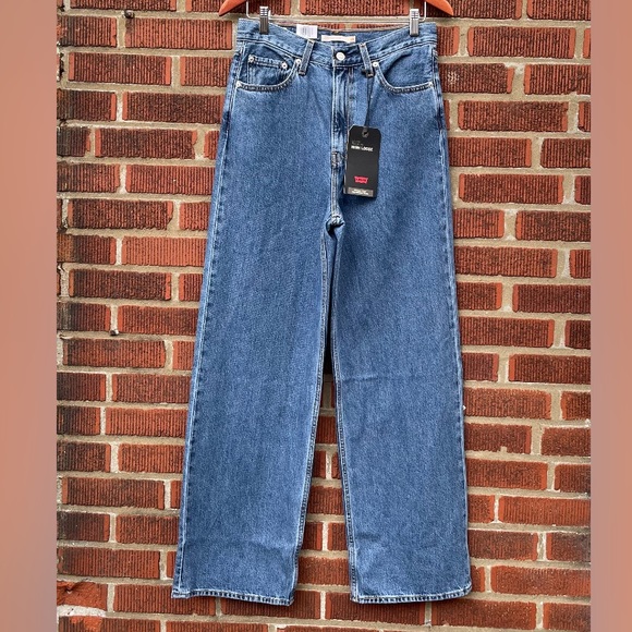🆕 Levi's High Loose Wide Straight Leg Jeans - Picture 3 of 12